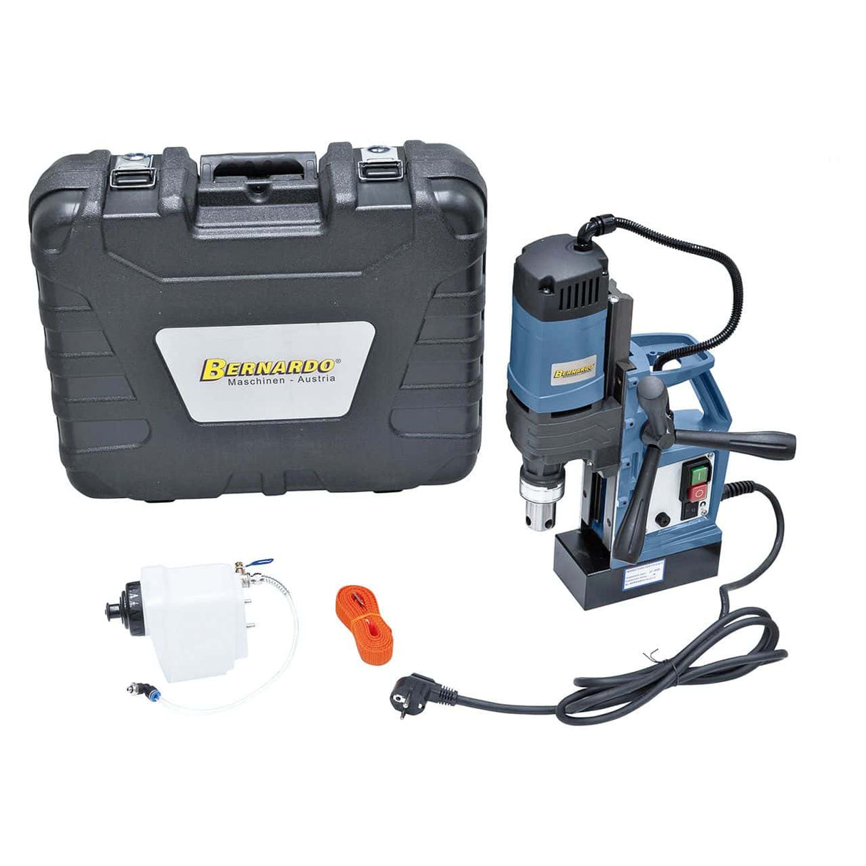 Magnetic Core Drill Bernardo MD 3550 E – Ø 35 mm × 50 mm, fixed speed, 1600 W motor, 11 kg weight