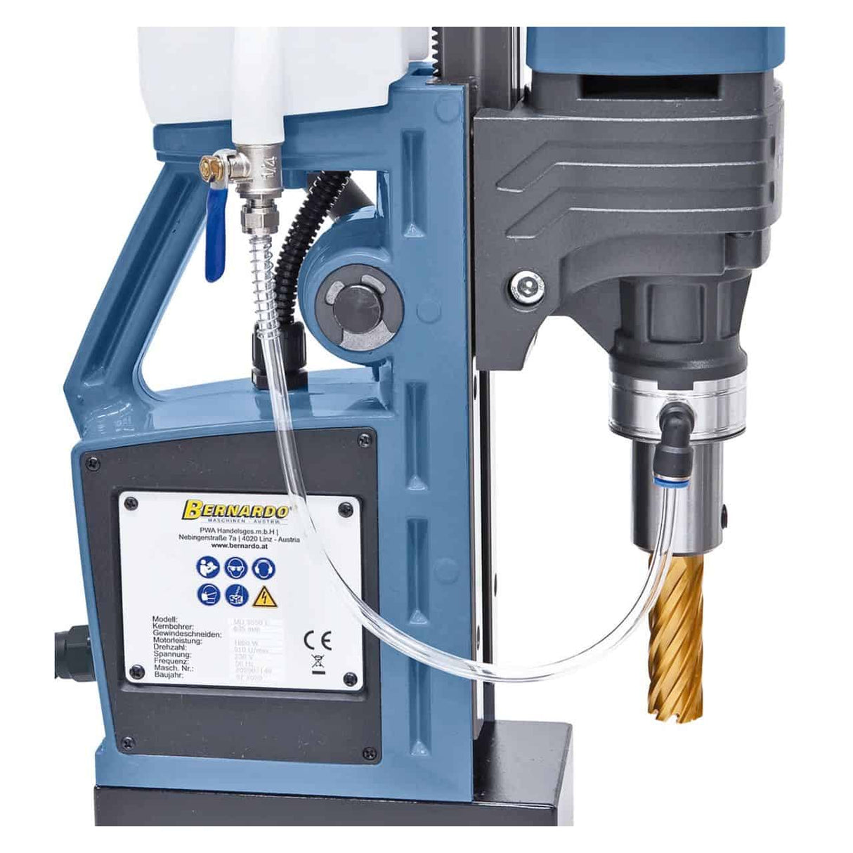 Magnetic Core Drill Bernardo MD 3550 E – Ø 35 mm × 50 mm, fixed speed, 1600 W motor, 11 kg weight