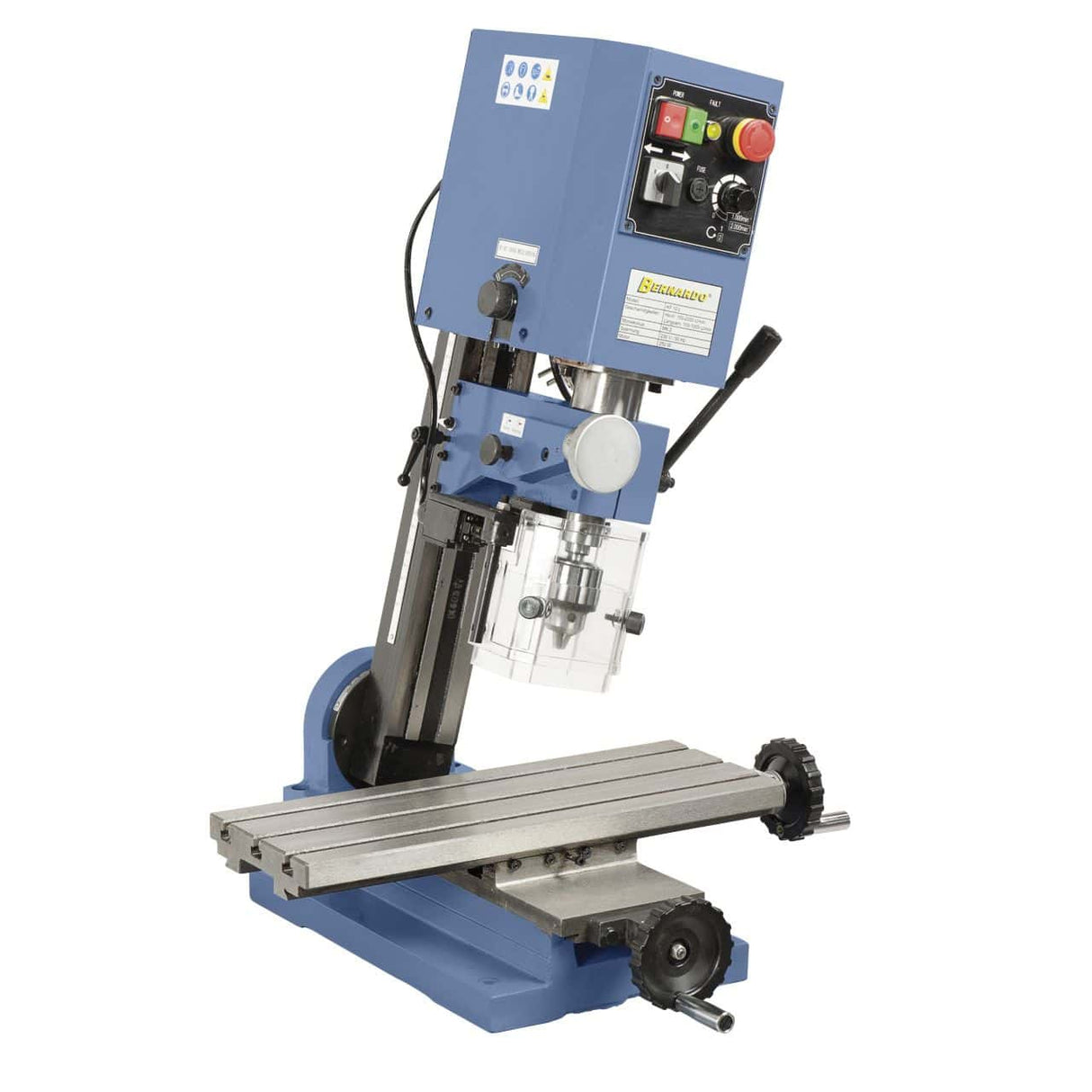 Bernardo KF 10 L Benchtop Mill-Drill with 400 mm Table and Two-Range Vario Speed