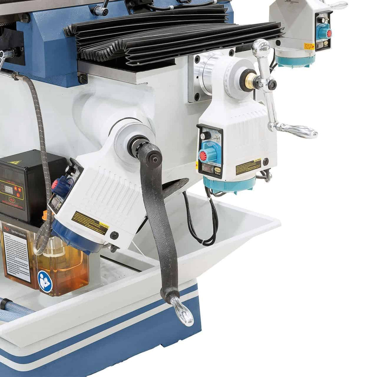Bernardo MFM 250 Super Multifunctional Milling Machine – ISO 40, spindle 60-4,200 rpm variable, travels 800/410/330 mm, 3-axis DRO included