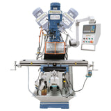 Bernardo MFM 250 Super Multifunctional Milling Machine – ISO 40, spindle 60-4,200 rpm variable, travels 800/410/330 mm, 3-axis DRO included