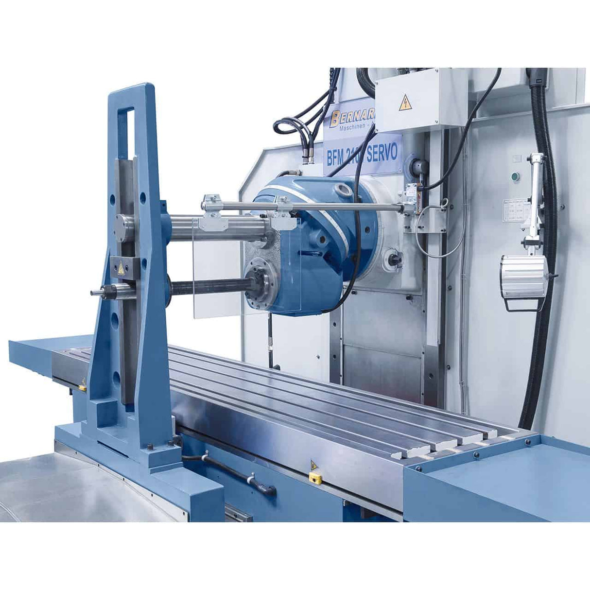 Bernardo BFM 2100 Servo Bed Milling Machine – 2,100×500 mm table, ISO 50, 3-axis digital display