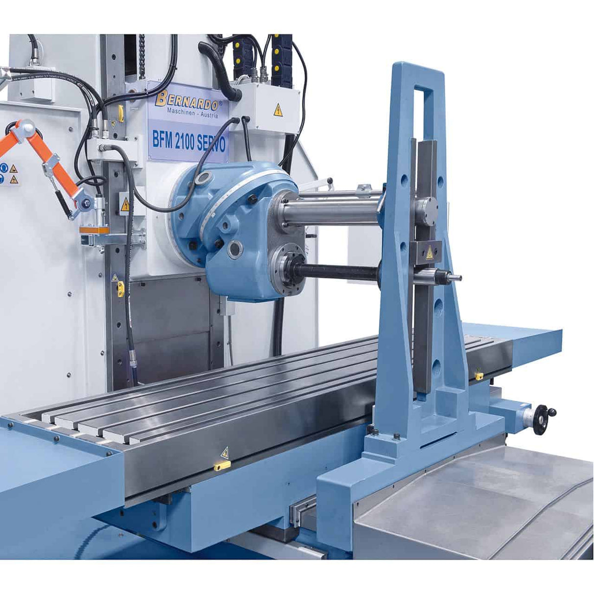 Bernardo BFM 2100 Servo Bed Milling Machine – 2,100×500 mm table, ISO 50, 3-axis digital display