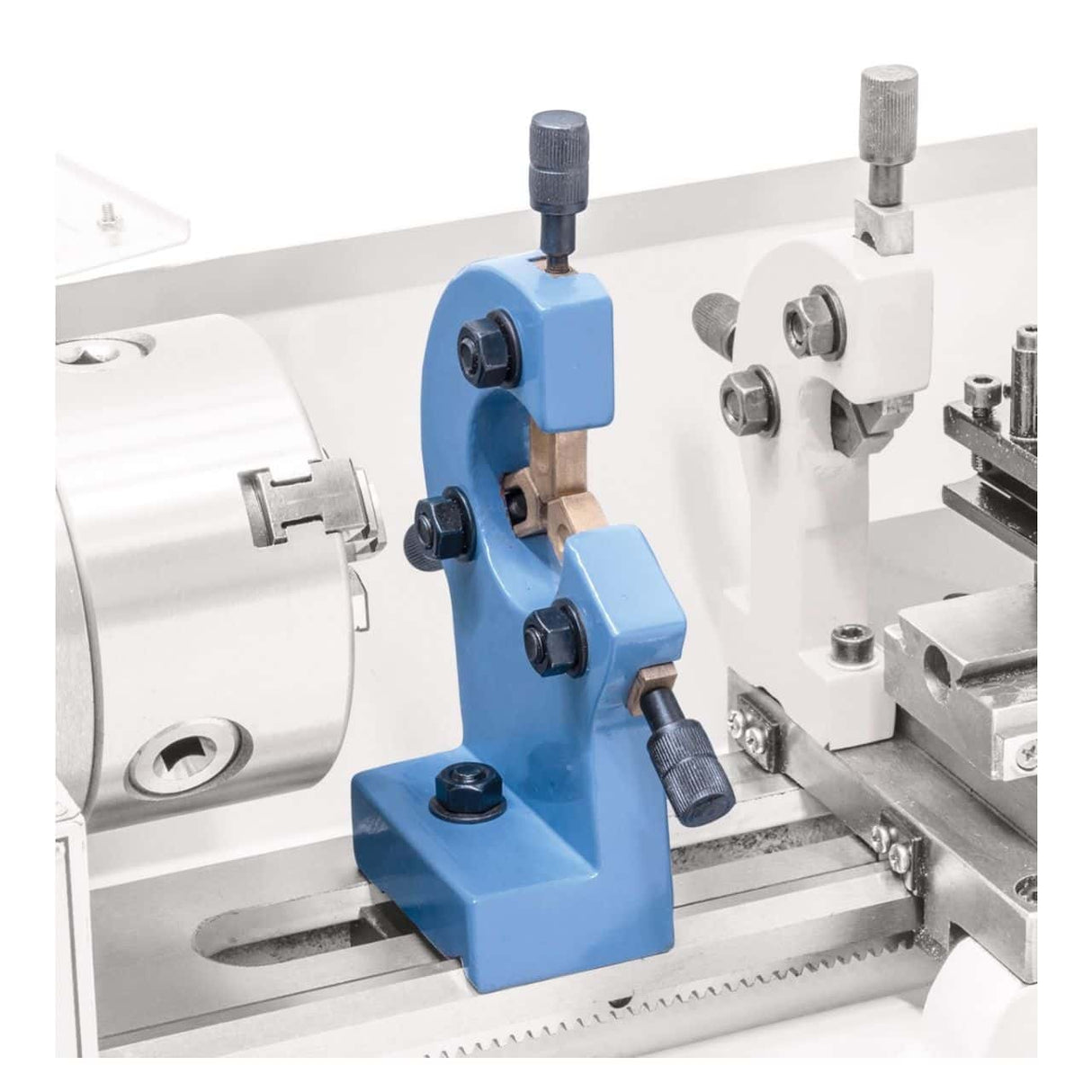 Accessory for Bernardo machine tool Fixed steady rest for Hobby 300 Vario / 350 Vario / 300 Top / 350 TopFixed steady rest