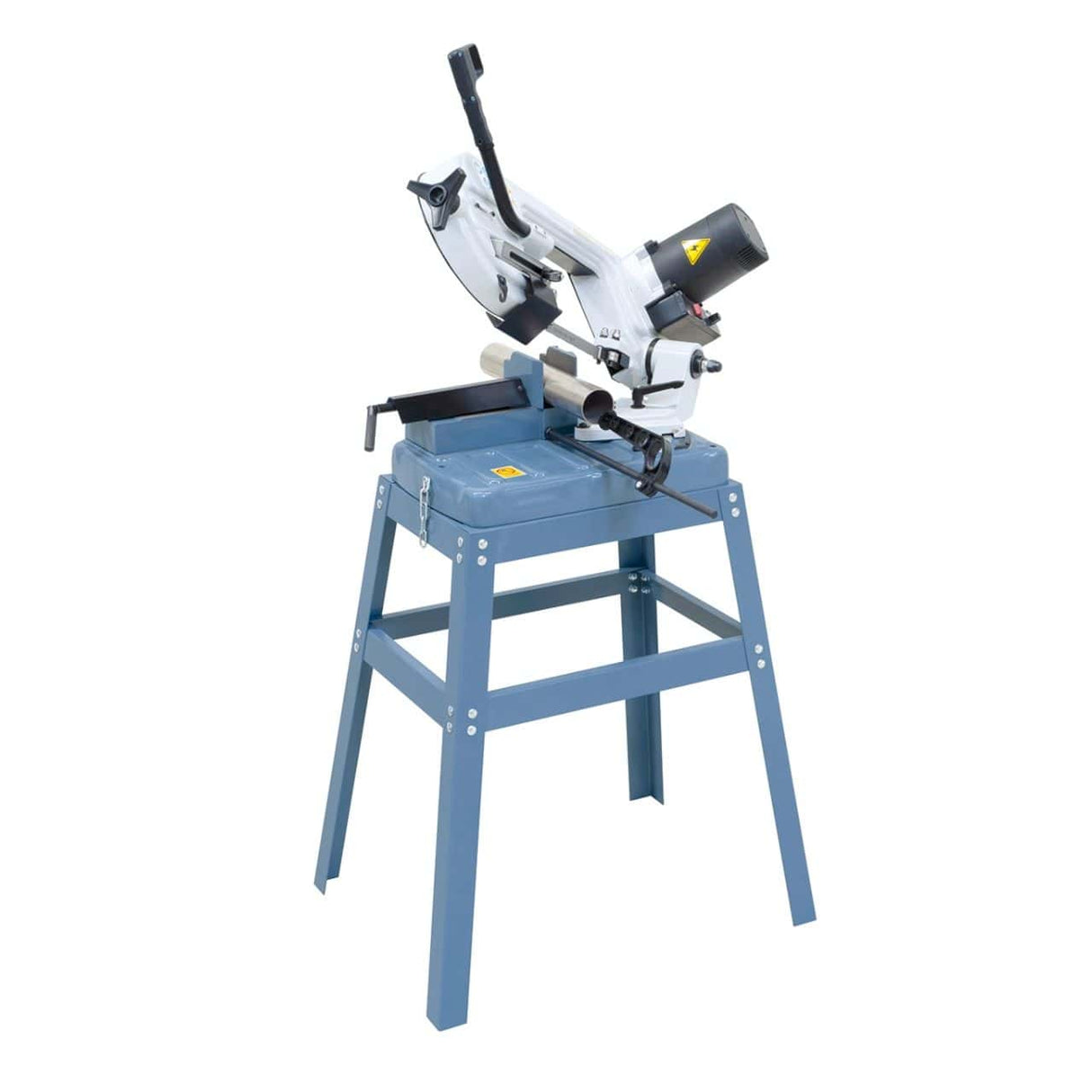 Bernardo Vario 150 T portable bandsaw – 230V, die-cast aluminum frame, cutting Ø 150 mm at 90°, speed 66-85 m/min