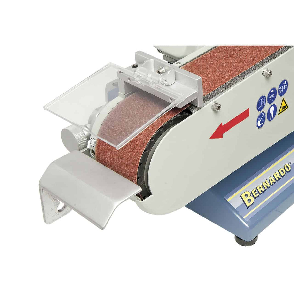 Bernardo BDS 75-2 Belt Sander – belt 75 × 1,180 mm, grinding disc Ø 150 mm, 1.5 kW (S1) motor, 400V three-phase, weight 69 kg