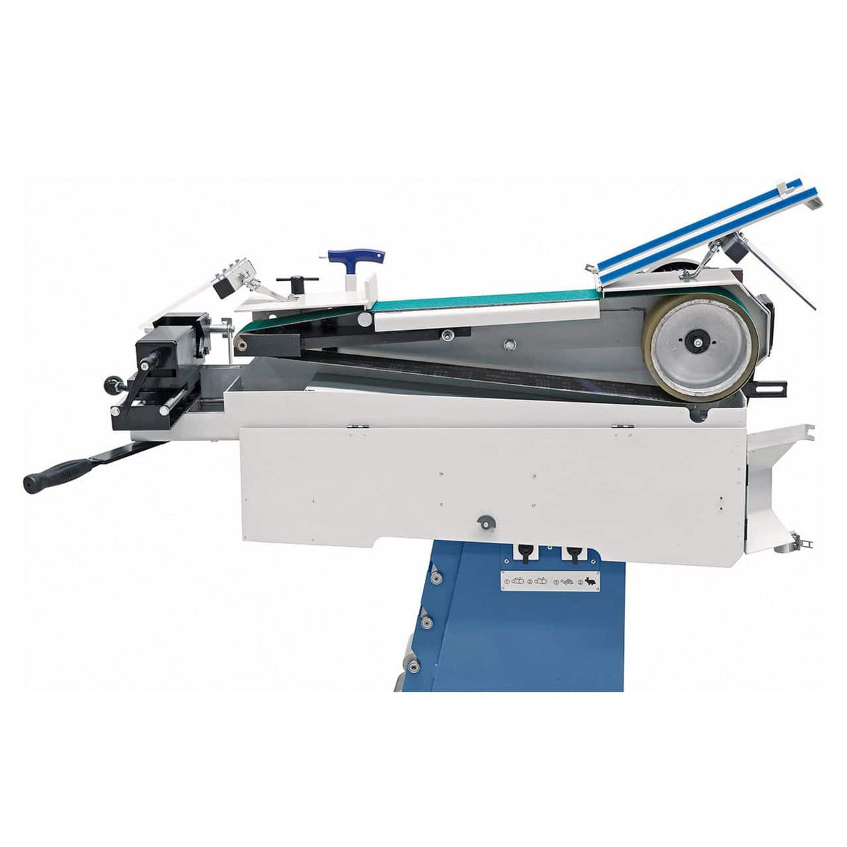 Bernardo KBR 100 x 2000 Duo Belt Grinder – belt 100 × 2,000 mm, tube grinding attachment Ø 20-76 mm, motor 2.5 kW (S1), 400V three-phase, weight 148 kg