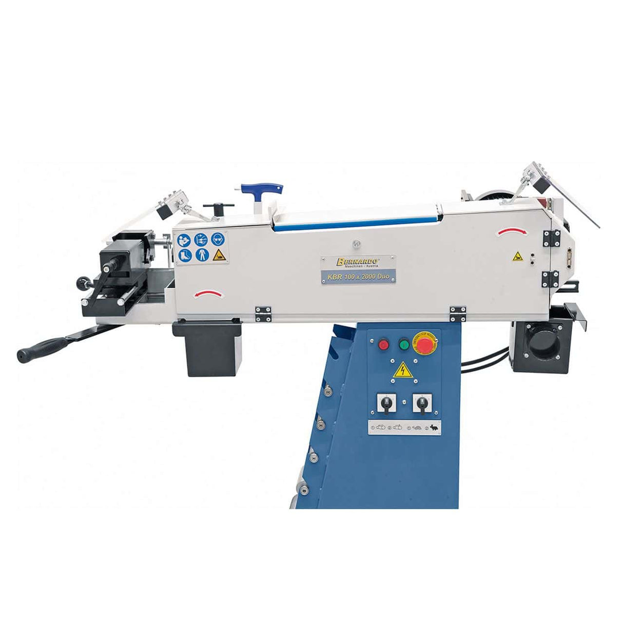 Bernardo KBR 100 x 2000 Duo Belt Grinder – belt 100 × 2,000 mm, tube grinding attachment Ø 20-76 mm, motor 2.5 kW (S1), 400V three-phase, weight 148 kg