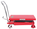 Bernardo BS 350 D manual hydraulic lift table – capacity 350 kg, height 355-1300 mm, table 910 × 500 mm, weight 98 kg