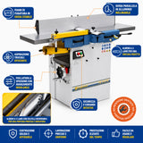 Bernardo FS 310 PS Planer and Thicknesser with Spiral Cutterblock