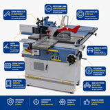 Bernardo FK 250 R 400V combined woodworking machine with spindle moulder