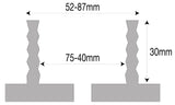 Bernardo Lathe Chuck Wavy Jaws for M95 Chuck