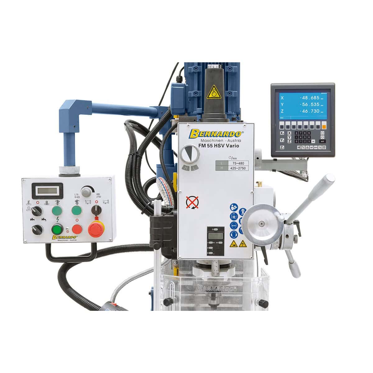 Bernardo Milling/Drilling Machine FM 55 HSV Vario with 3-Axis DRO