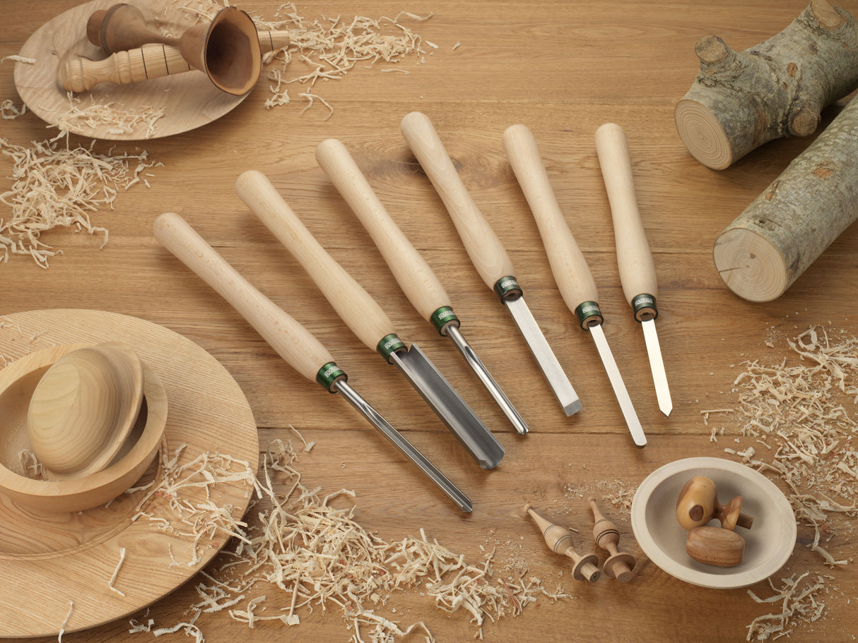 Record Power Lathe Chisel Set Wood Turning 6 Piece Machine Tool Accessory