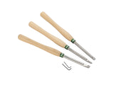 Record Power 3-piece Carbide Turning Chisel Set Machine Tool Accessory