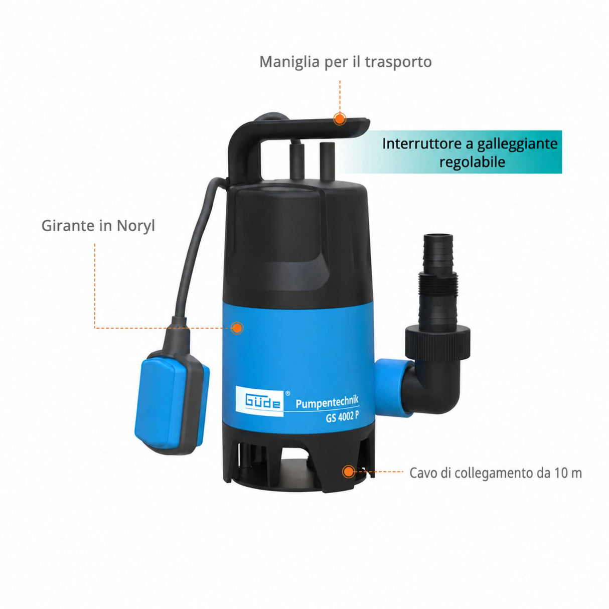 Güde Dirty Water Submersible Pump GS 4002 P