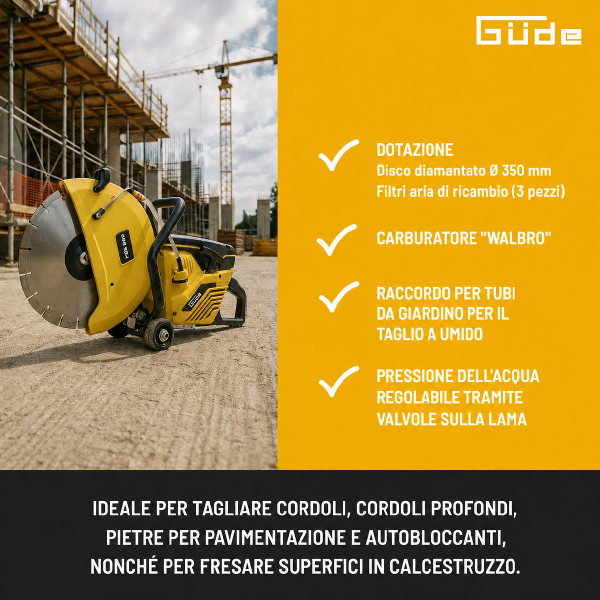 Güde GBTS 350.1 Concrete Cutter