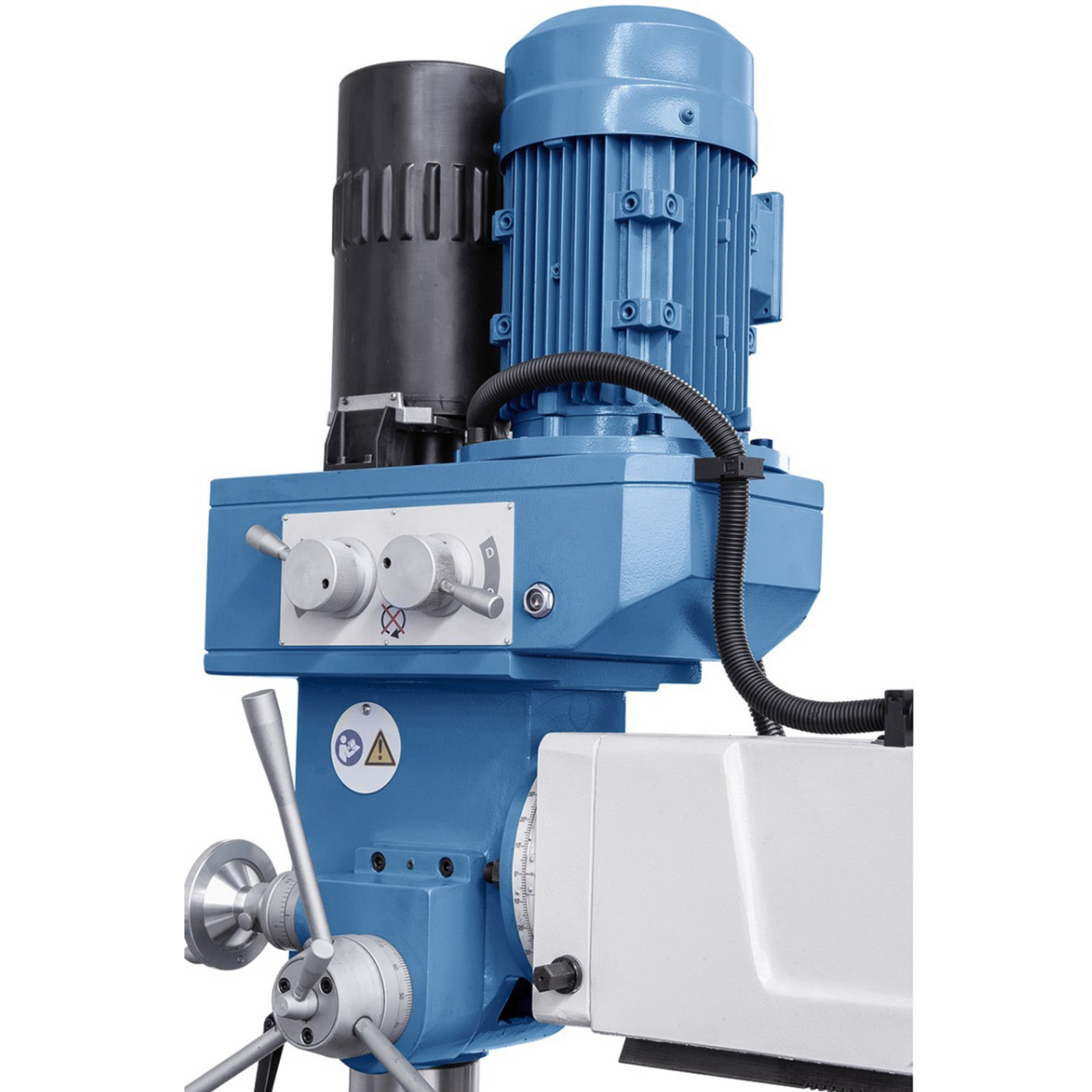 Bernardo UWF 90-1270 Universal Milling Machine with DRO ES-12 H + pneumatic clamping DIN 2080 – table 1,270 × 280 mm, ISO 40, vertical + horizontal spindles, 1.5+2.2 kW motor, 1,300 kg weight