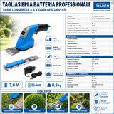 Güde GPS 3.6V-1.5 Cordless Garden Care Set