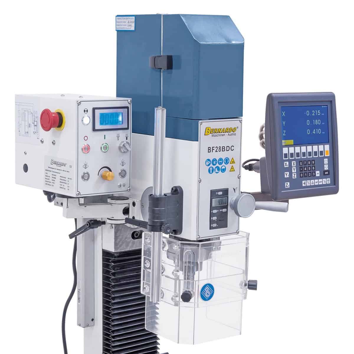 Bernardo BF 28 BDC Mill-Drill with 3-axis DRO ES-12 V, Vario speed 100-3,000 rpm