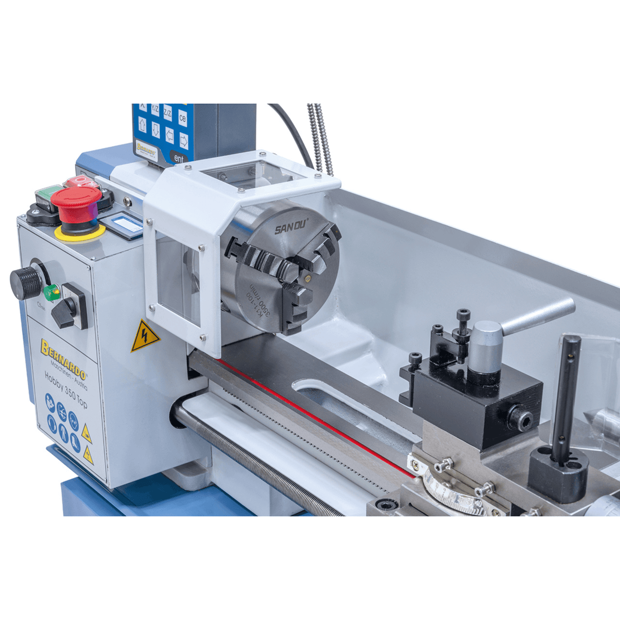 Bernardo Hobby 350 Top Metal Lathe Compact with 2-axis DRO