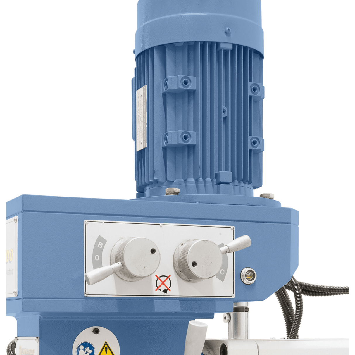 Bernardo UWF 80 E Universal Milling Machine – ISO 40 vertical and horizontal, 3-axis DRO ES-12 H, table 1,000×240 mm tiltable ±45°