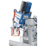Bernardo UWF 90-1270 Universal Milling Machine with DRO ES-12 H + pneumatic clamping DIN 2080 – table 1,270 × 280 mm, ISO 40, vertical + horizontal spindles, 1.5+2.2 kW motor, 1,300 kg weight