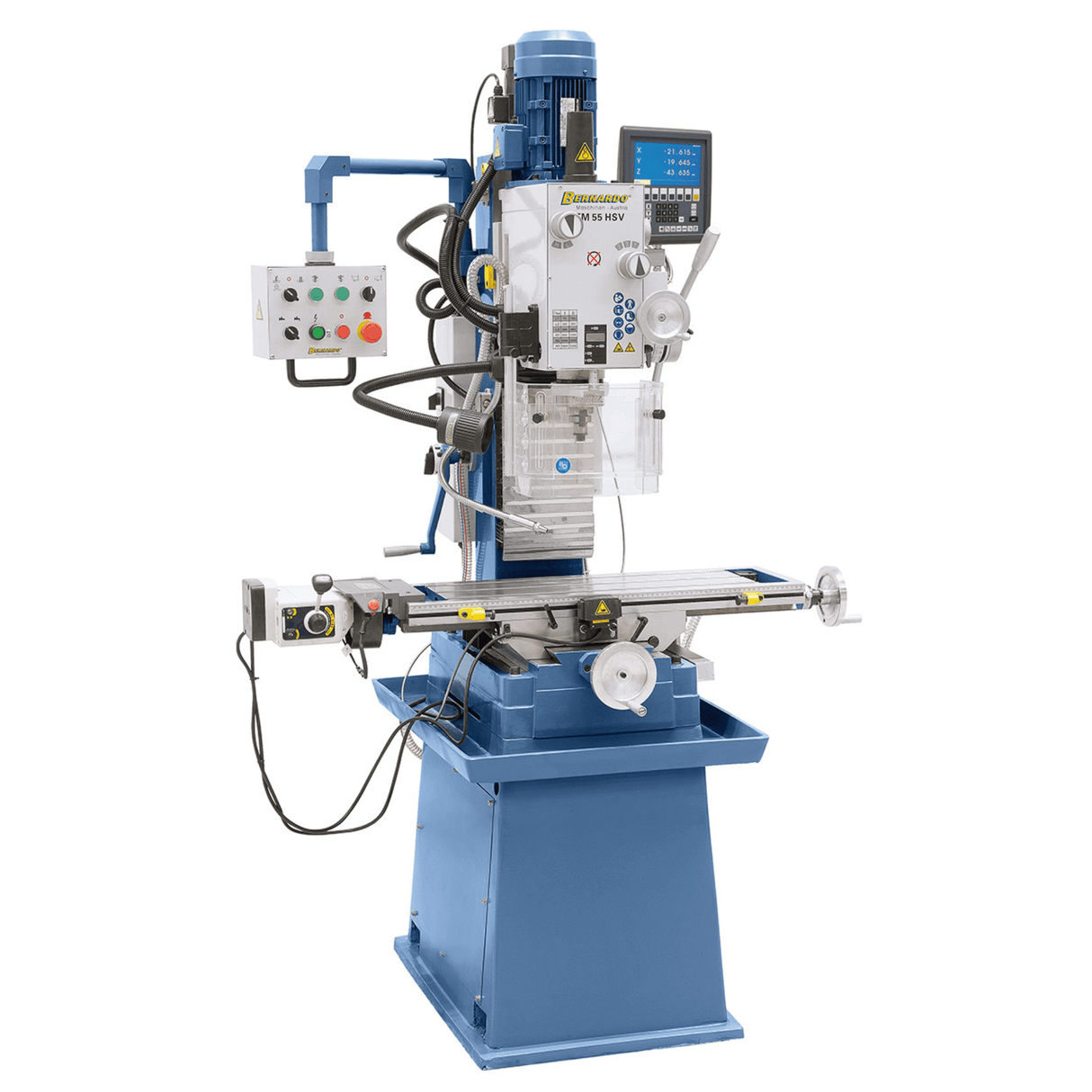 Bernardo Milling-Drilling Machine FM 55 HSV with 3-axis DRO and Automatic Feed