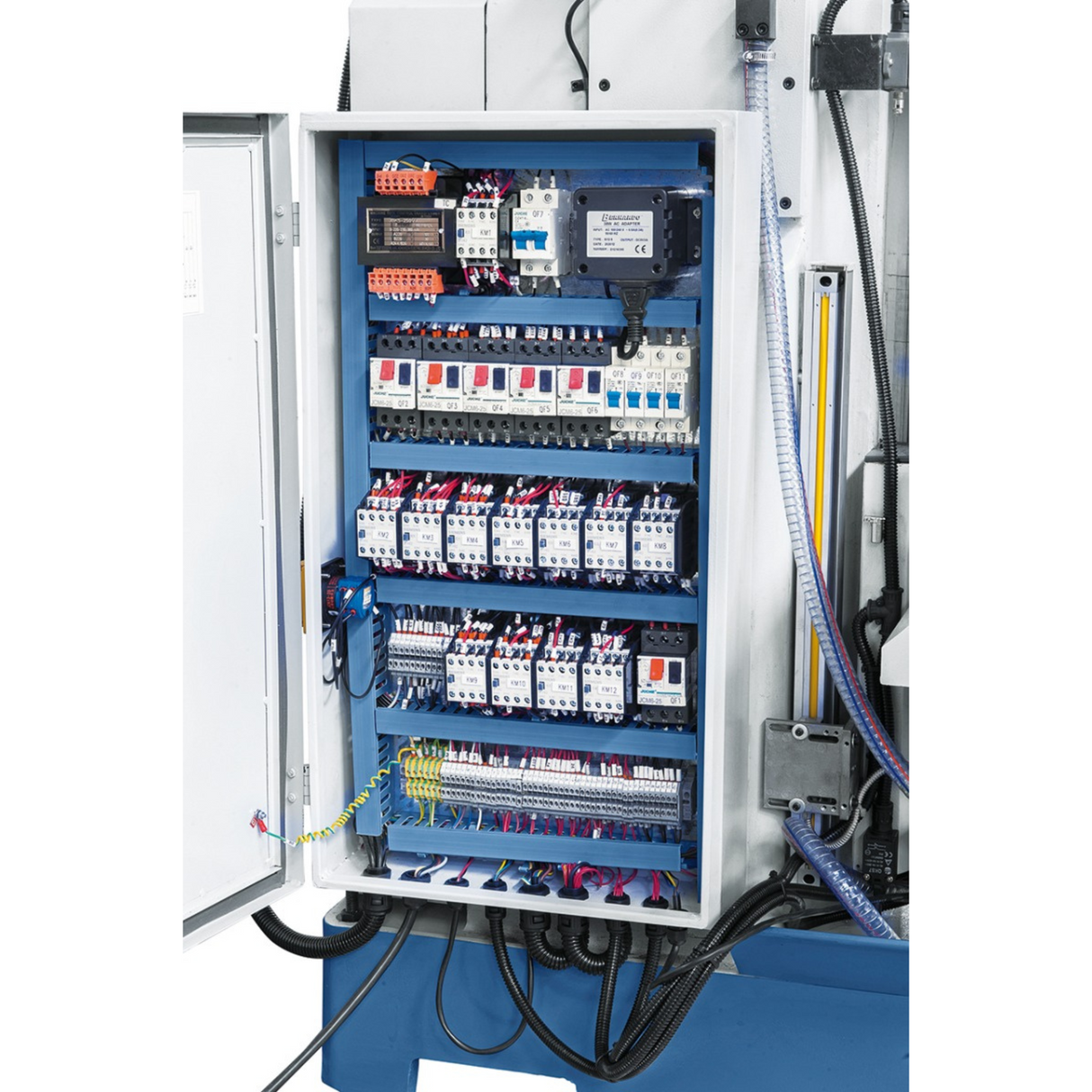 Bernardo UWF 90-1270 Universal Milling Machine with DRO ES-12 H + pneumatic clamping DIN 2080 – table 1,270 × 280 mm, ISO 40, vertical + horizontal spindles, 1.5+2.2 kW motor, 1,300 kg weight