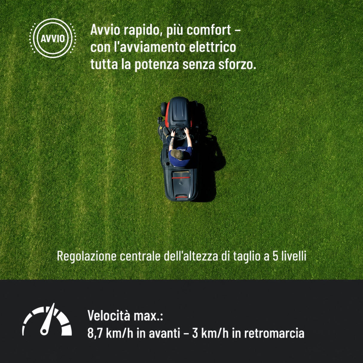 Güde GAR 960 T Hydrostat ride-on lawn mower
