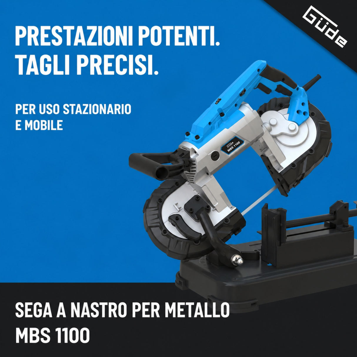 Guede 1100 W metal-cutting band saw