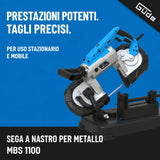 Guede 1100 W metal-cutting band saw