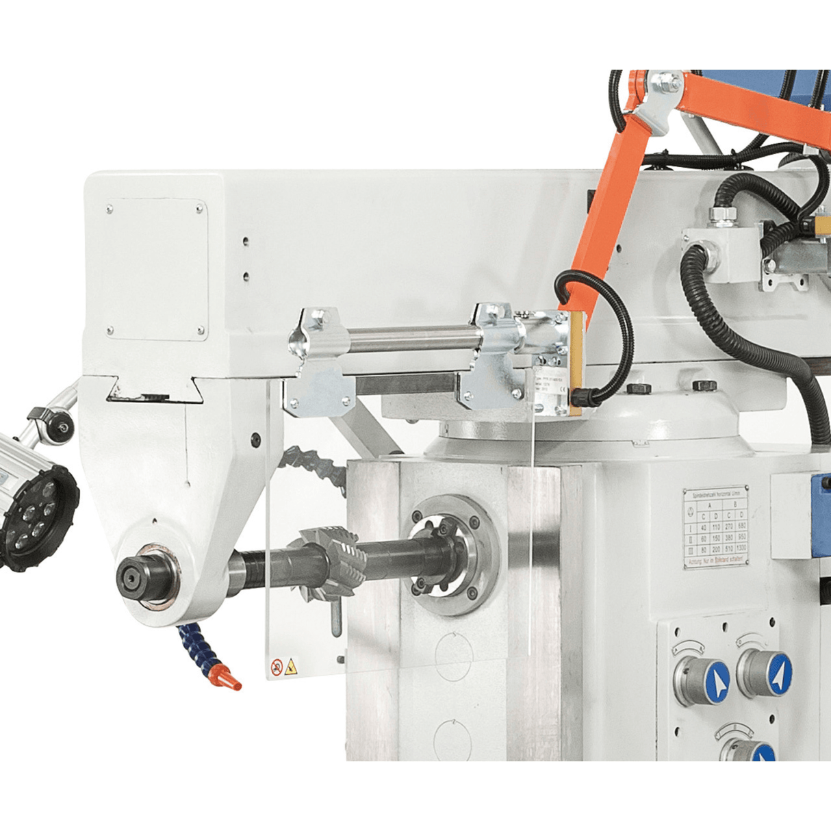 Bernardo UWF 95 N Universal Milling Machine – ISO 40, pneumatic clamping DIN 2080, table 1,600×360 mm, motors 2.2+2.2 kW, 3-axis DRO, weight 2,200 kg