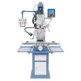 Bernardo FM 50 HSV Drill-Milling Machine 12 Speeds 75-3,200 rpm with Motorized Headstock Lift and 3-Axis DRO