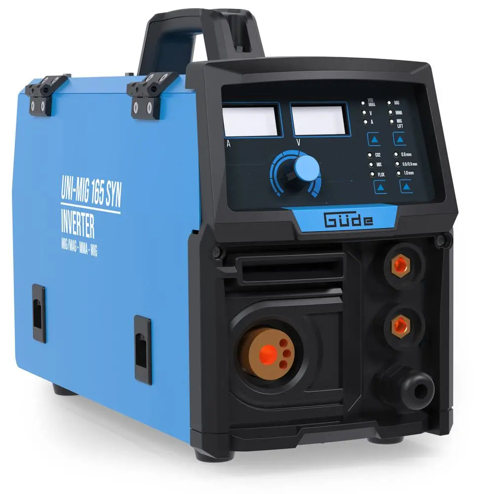Multi-process welder Güde Uni-Mig 165 SYN – single-phase 230V inverter, MIG/MAG, MMA, flux-cored and TIG