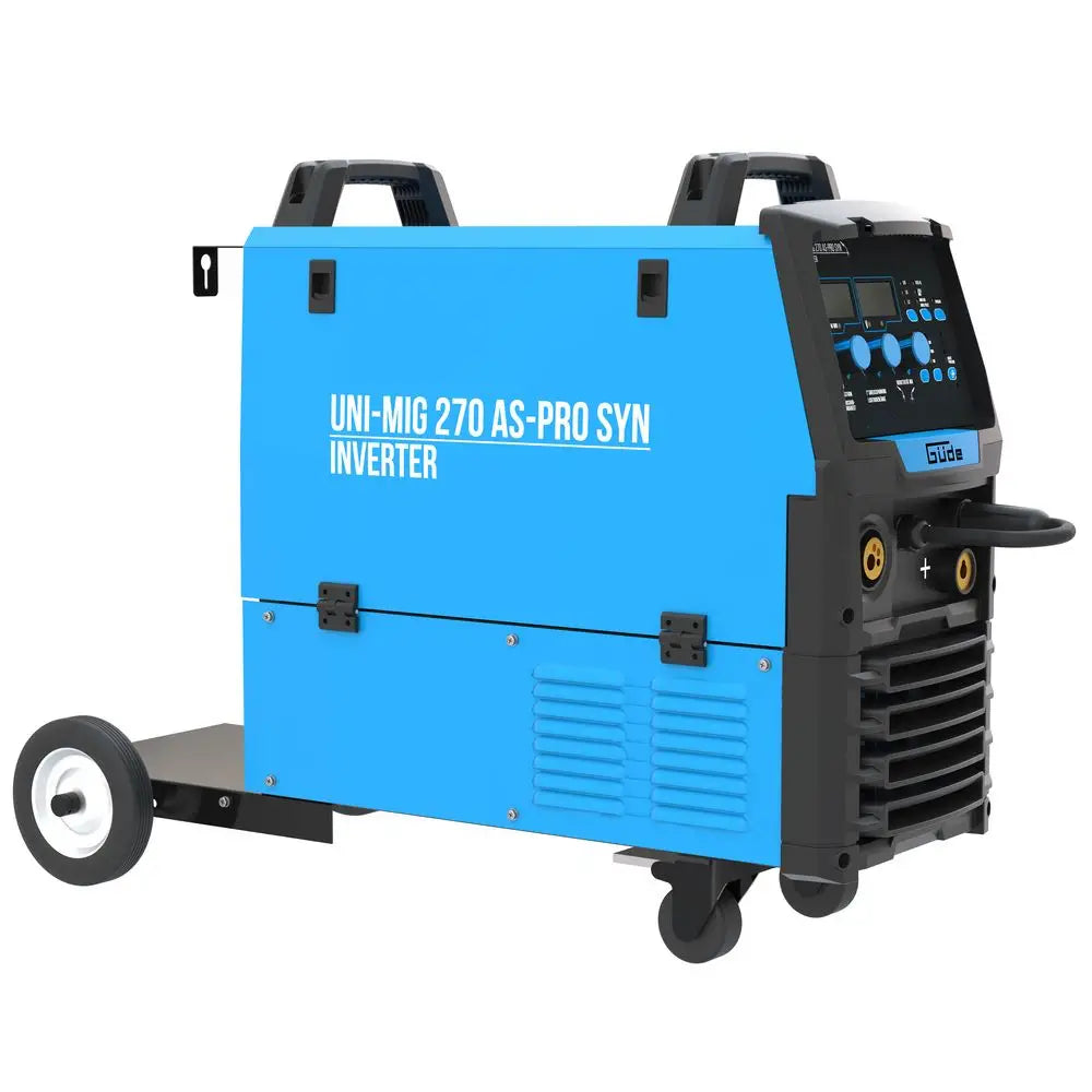 Multi-process welder Güde Uni-Mig 270 AS-Pro SYN – three-phase 400V inverter, MIG/MAG, MMA, flux-cored and TIG