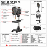 Pillar drill Flott SB P30 STG PV
