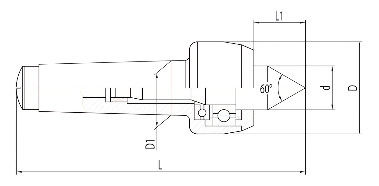 Bernardo Rotating Centring Point PC - CM 2 Machine Tool Accessory