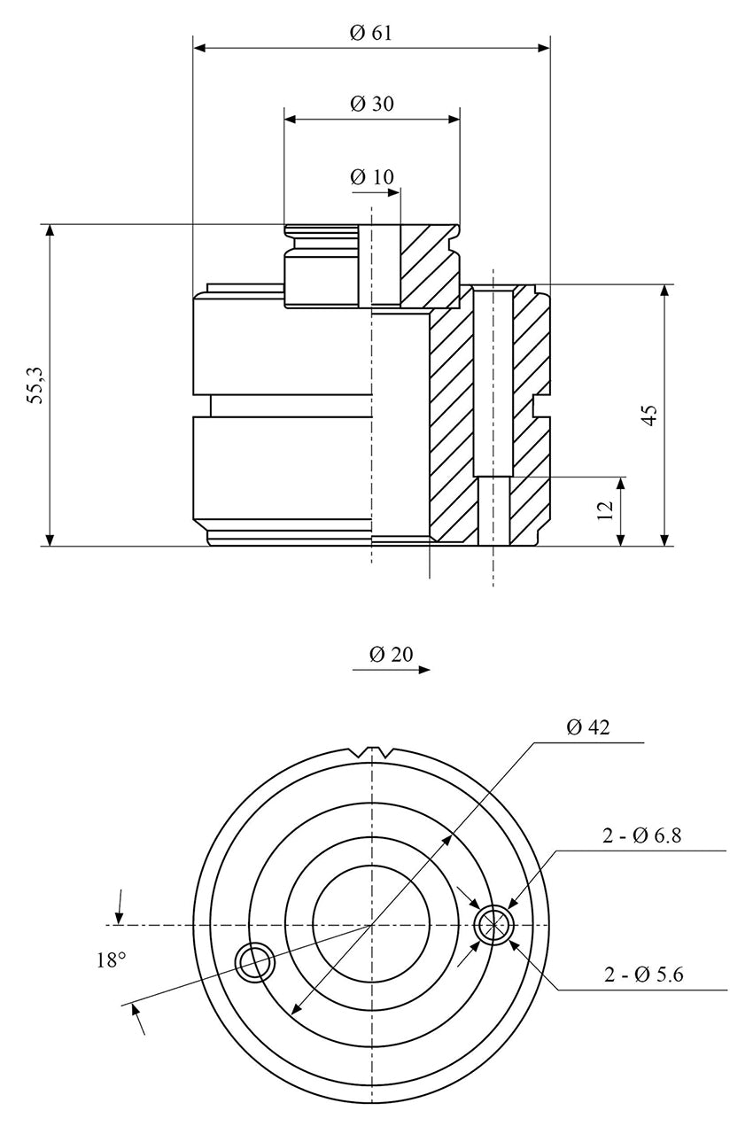 Accessory for Bernardo machine tool Quick-change tool post 40 angles Multifix System Size A