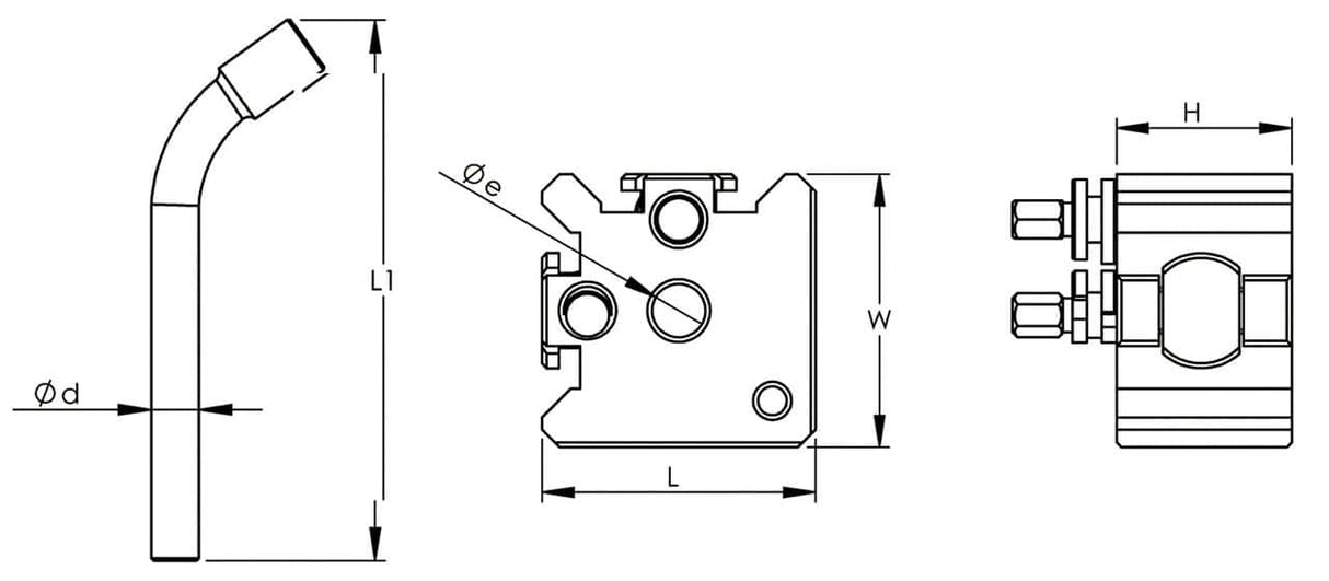 Accessory for Bernardo machine tools Quick-change tool holder, size 20