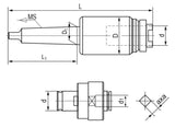 Machine Tool Accessory Bernardo Tapping Quick-Change Chuck Series CM 3, M 3 - M 12