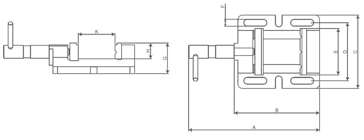 Morsa per macchine foratrici BMO 120