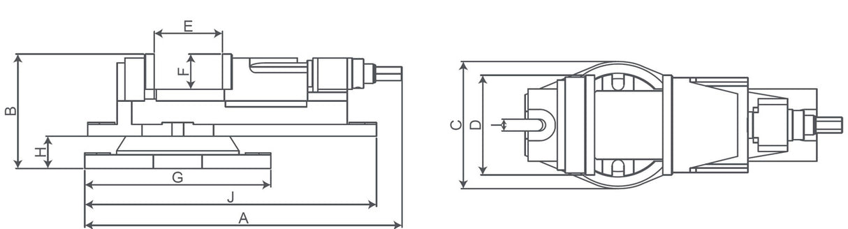 Bernardo machine vice KV 100 28-2080