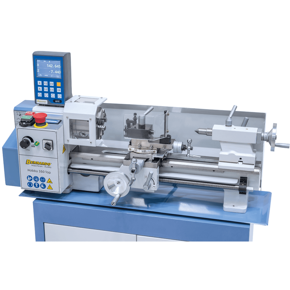 Bernardo Hobby 350 Top Metal Lathe Compact with 2-axis DRO