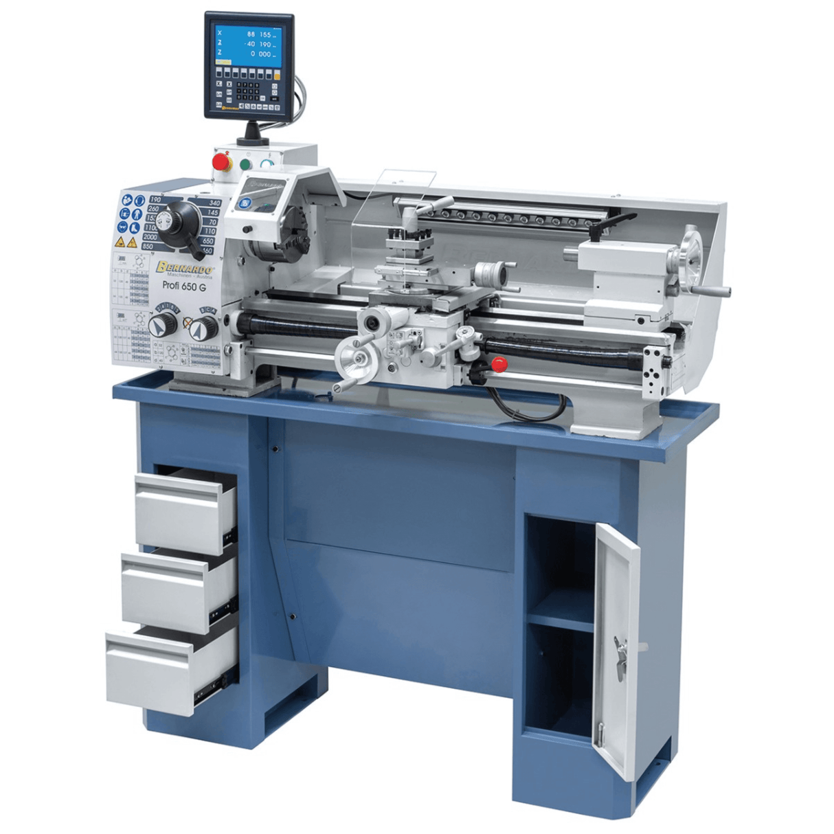 Lathe Bernardo Profi 650 G / 230 V with 2-axis DRO
