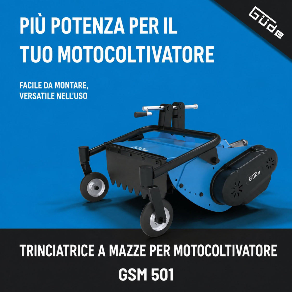 Flail mower for Güde GSM 501 walk-behind tractor