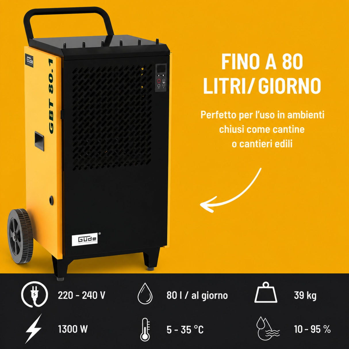 Güde Dehumidifier GBT 80.1
