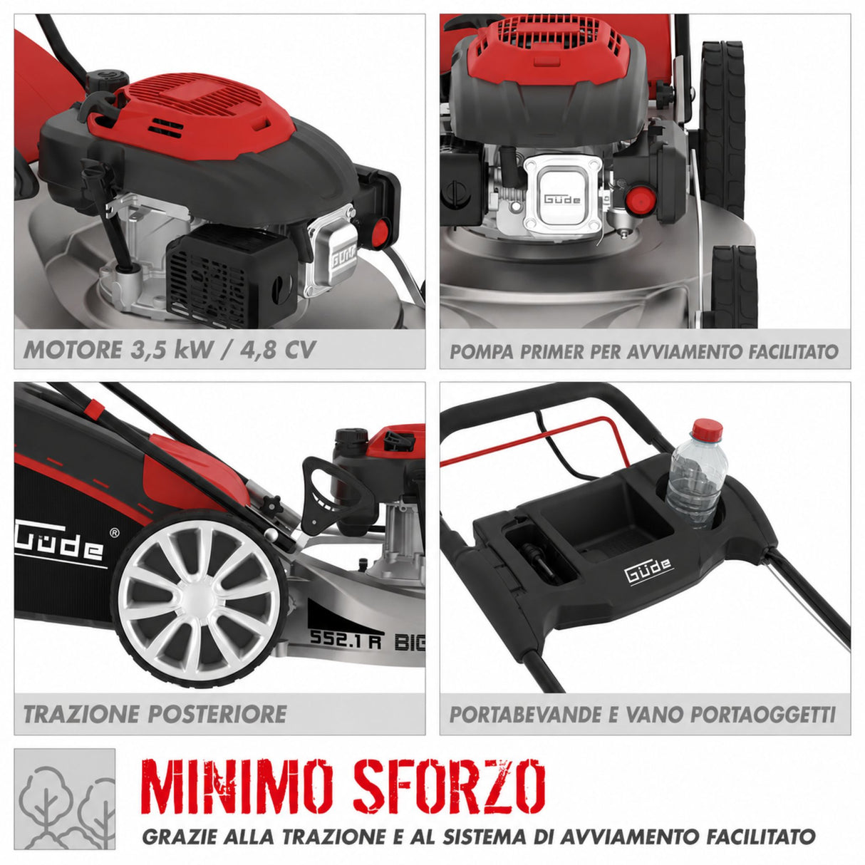 Güde BIG WHEELER 553.1 R ALU lawn mower