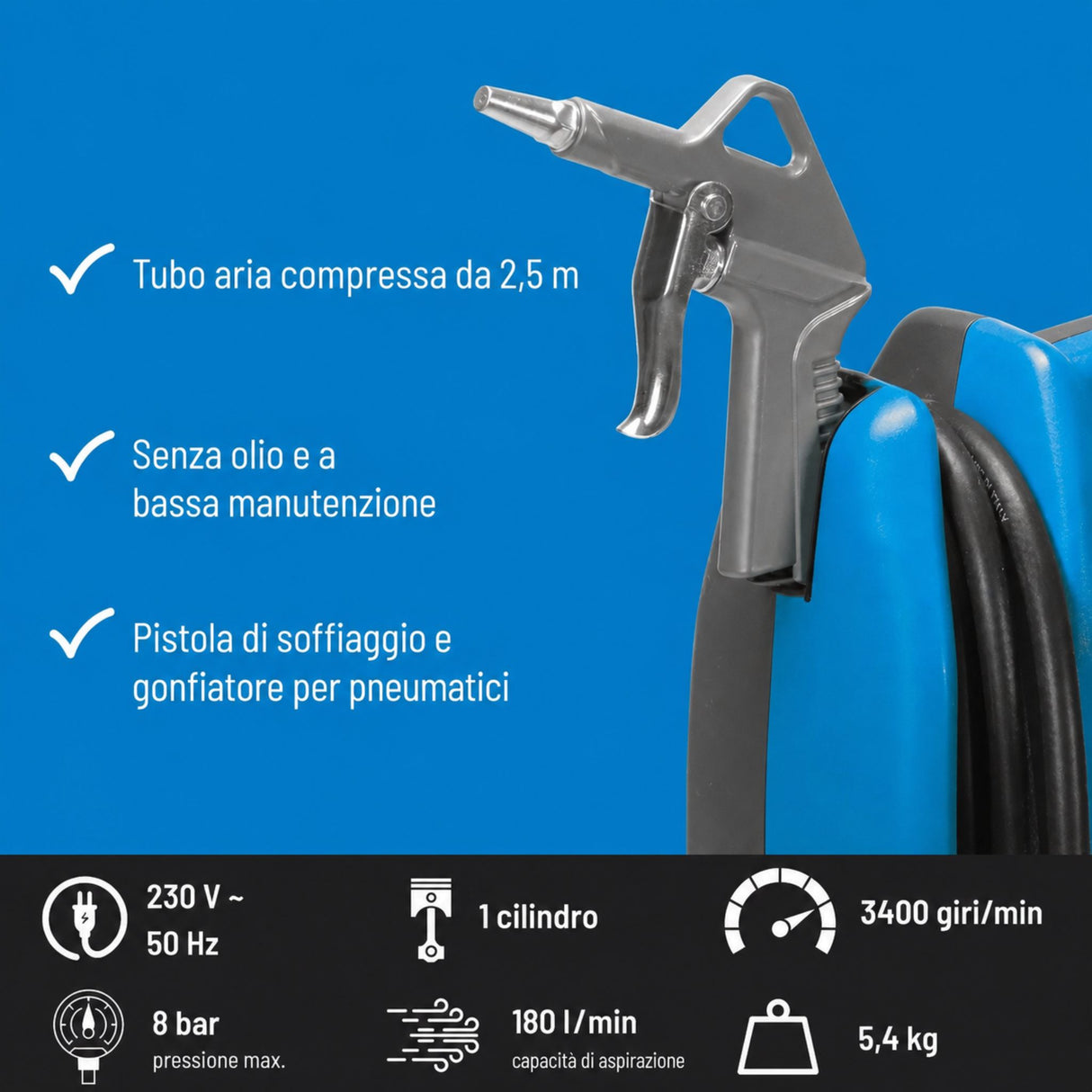 Güde Airpower 180/08 Portable Air Compressor