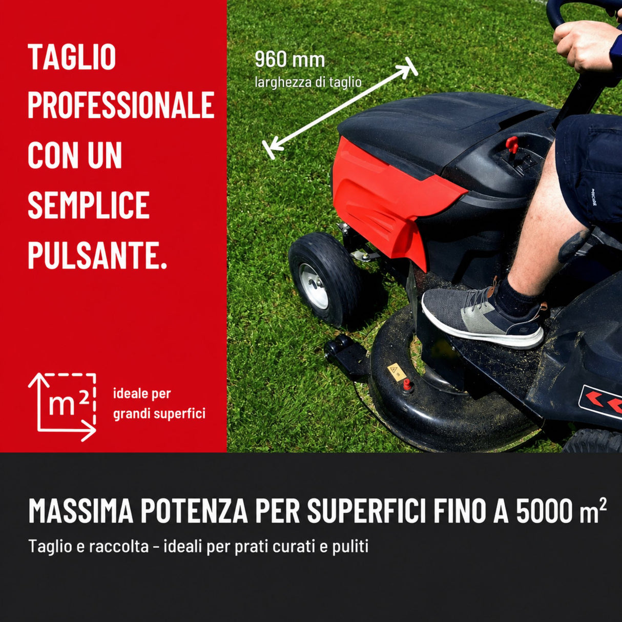 Güde GAR 960 T Hydrostat ride-on lawn mower